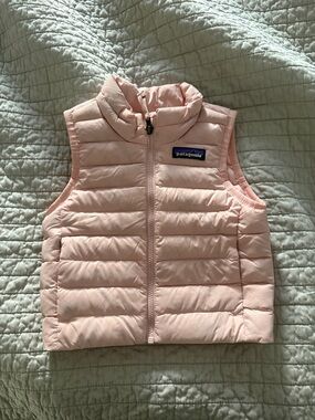 Patagonia Kids Light Pink Puffer Vest